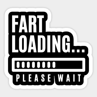 Fart Loading Please Wait Sticker